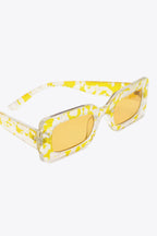 Tortoiseshell Rectangle Polycarbonate Sunglasses - Delanoir