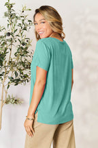 Basic Bae Full Size Round Neck Short Sleeve T-Shirt - Delanoir