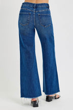 RISEN Tummy Control High Rise Wide Leg Jeans - Delanoir