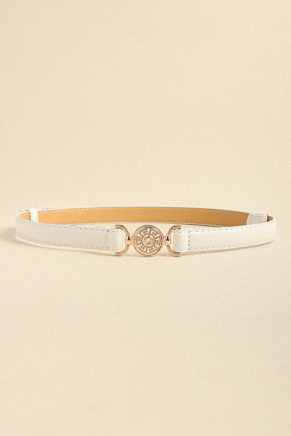 Rhinestone Decor PU Leather Belt - Delanoir