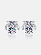 1 Carat Moissanite 925 Sterling Silver Stud Earrings - Delanoir
