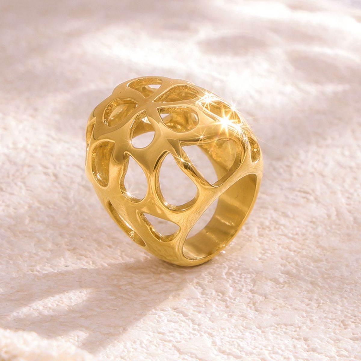 Stainless Steel Cutout Ring - Delanoir