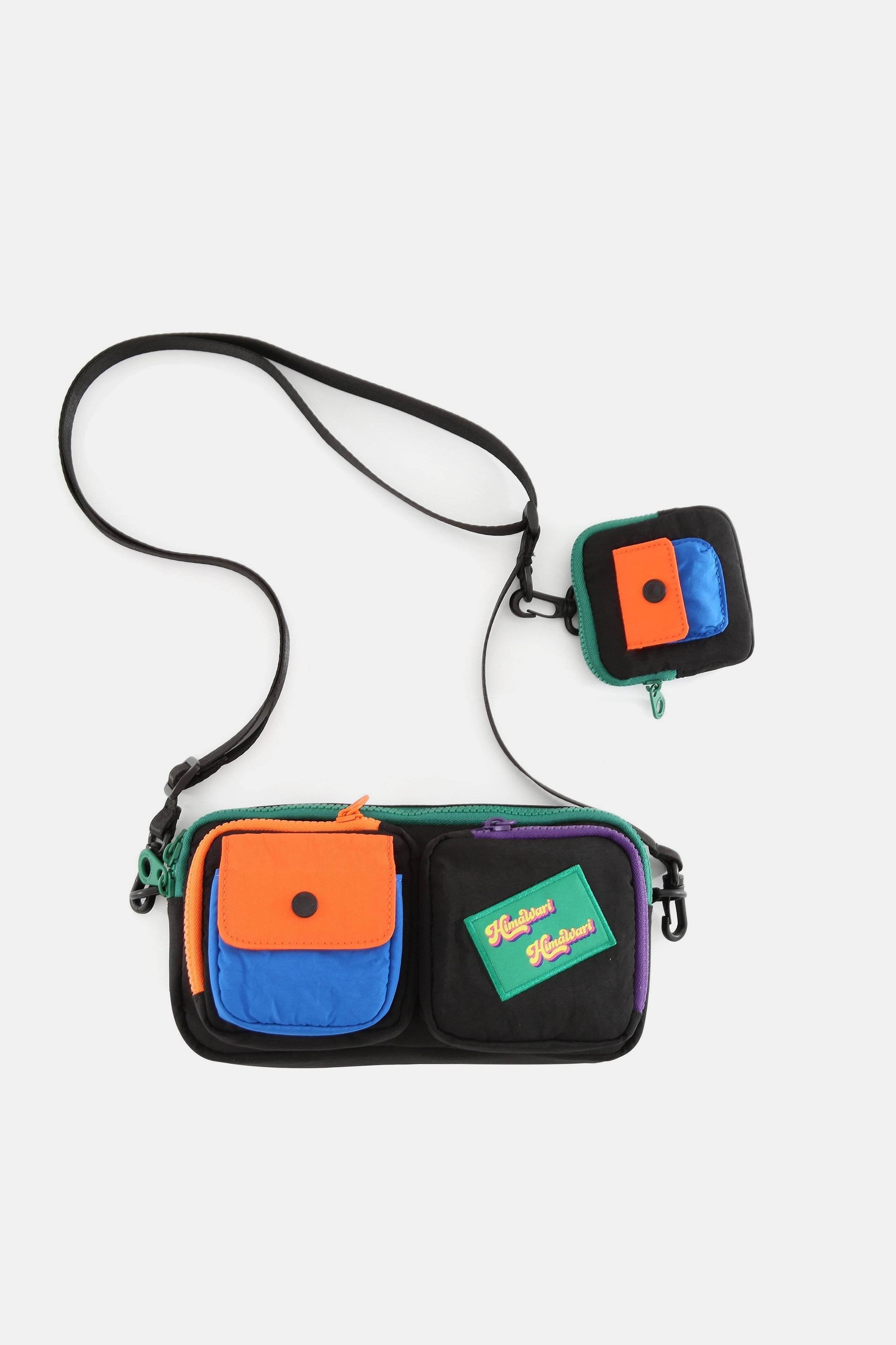 Himawari Removable Strap Nylon Crossbody Bag with EarPods Bag - Delanoir