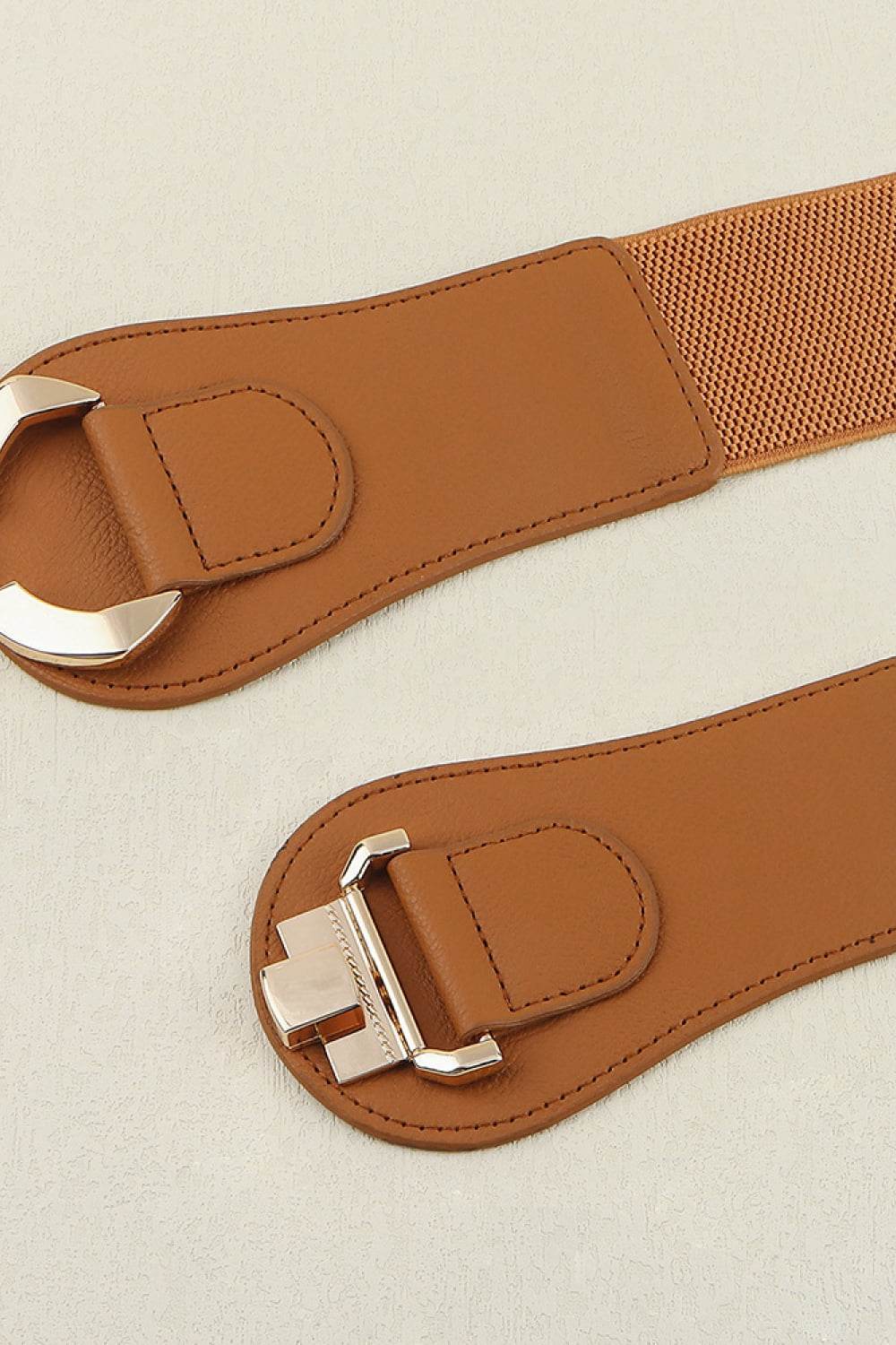 Alloy Buckle Elastic Belt - Delanoir