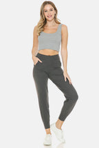 Leggings Depot Wide Waistband Slim Active Joggers - Delanoir