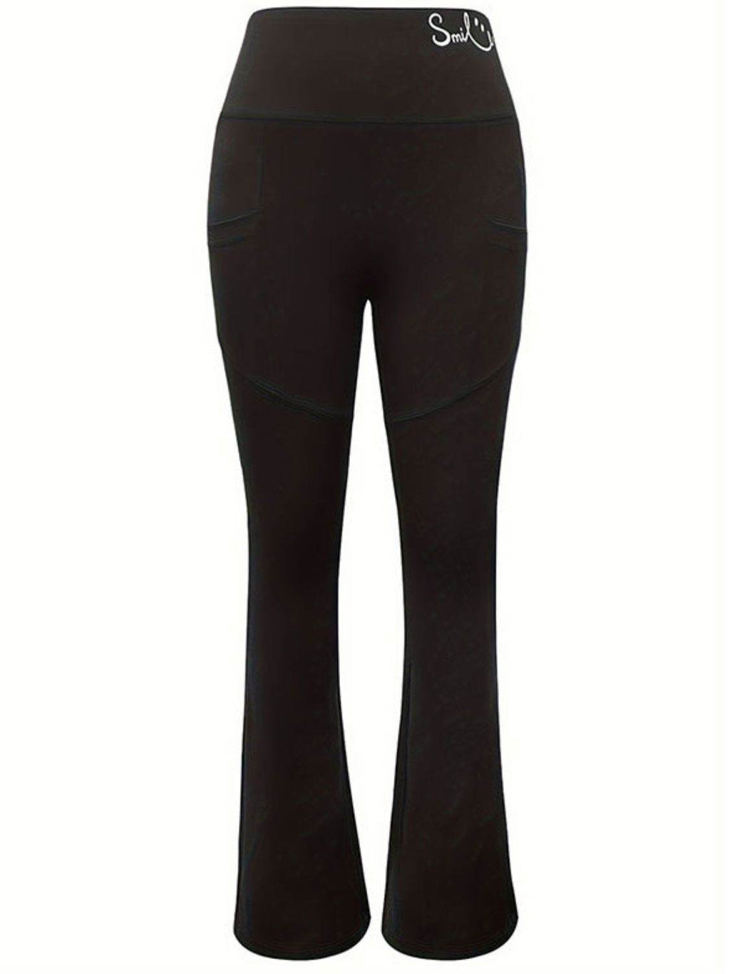 Bootcut High Rise Pants with Pockets - Delanoir