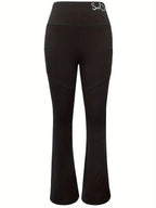 Bootcut High Rise Pants with Pockets - Delanoir