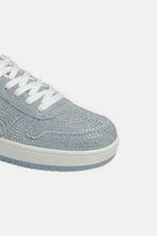 Forever Link Rhinestone Platform Flat Sneakers - Delanoir
