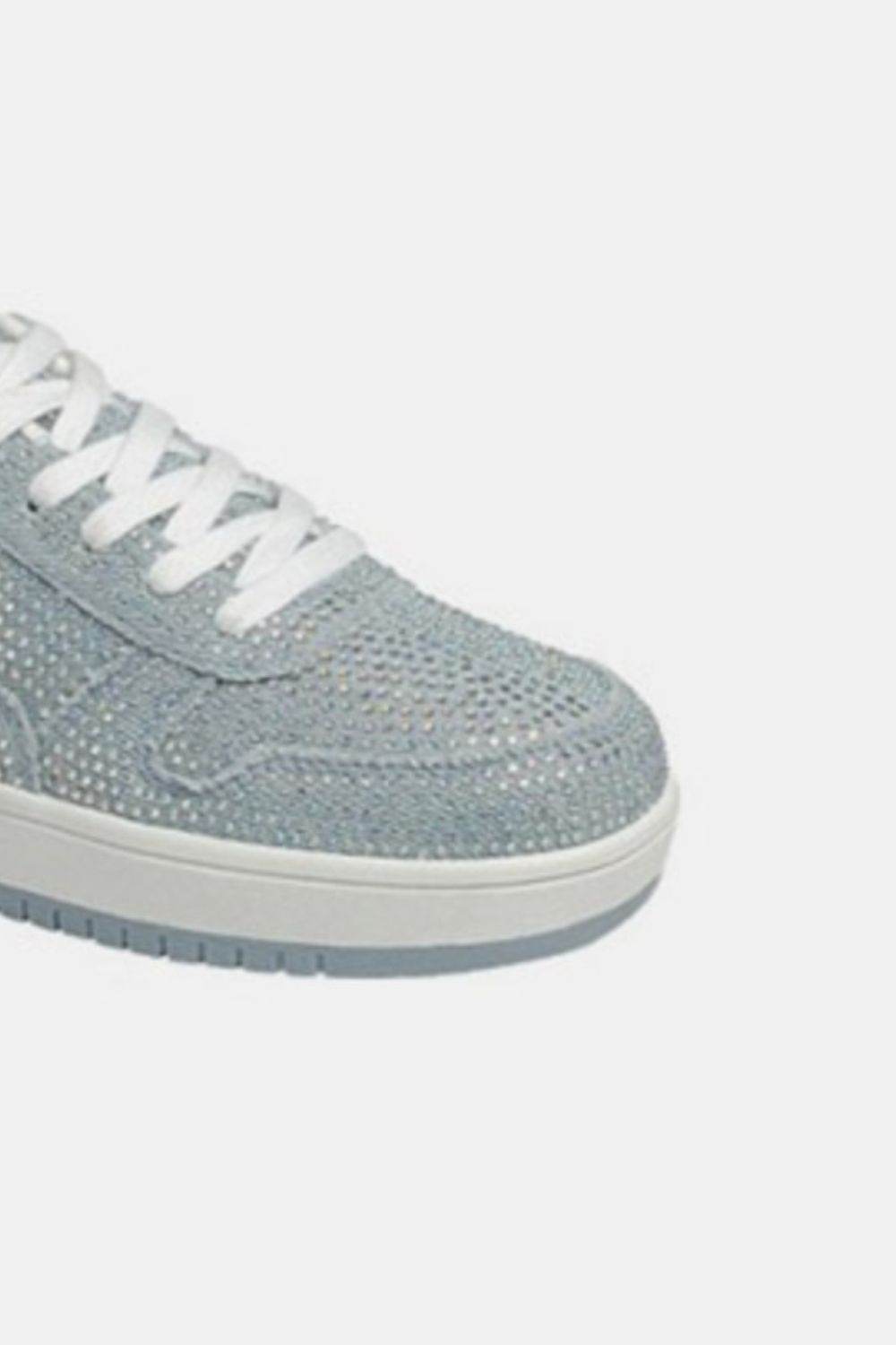 Forever Link Rhinestone Platform Flat Sneakers - Delanoir