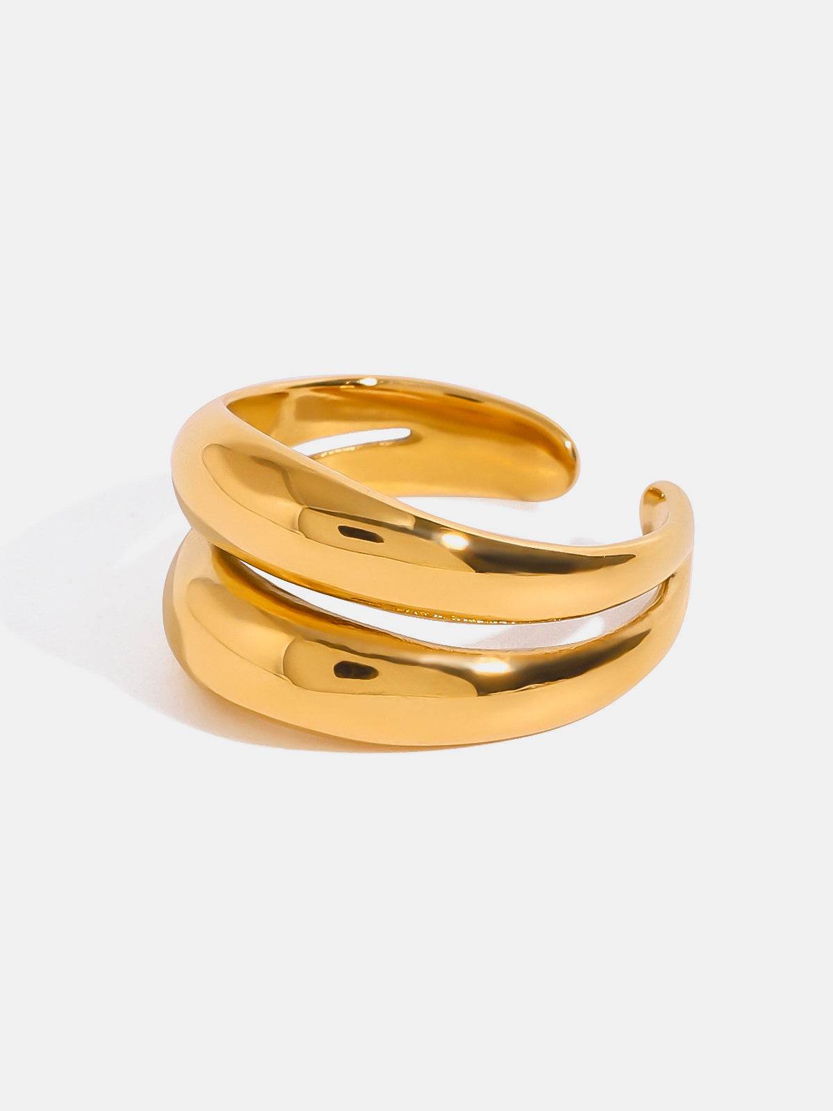 Stainless Steel Double-Layered Ring - Delanoir
