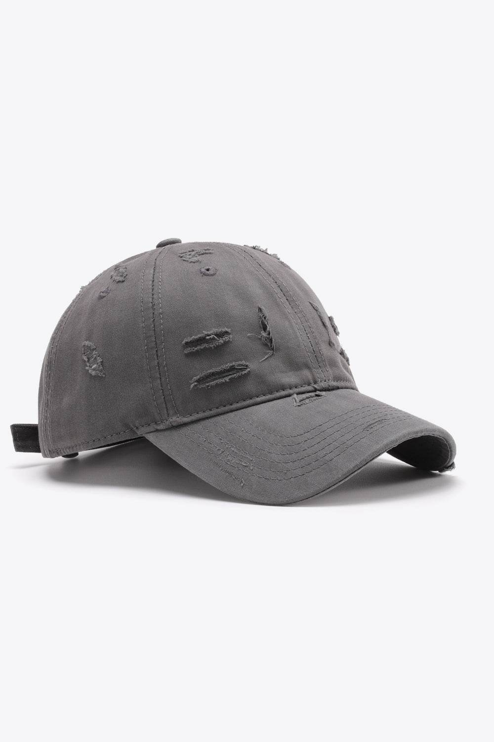 Distressed Adjustable Baseball Cap - Delanoir