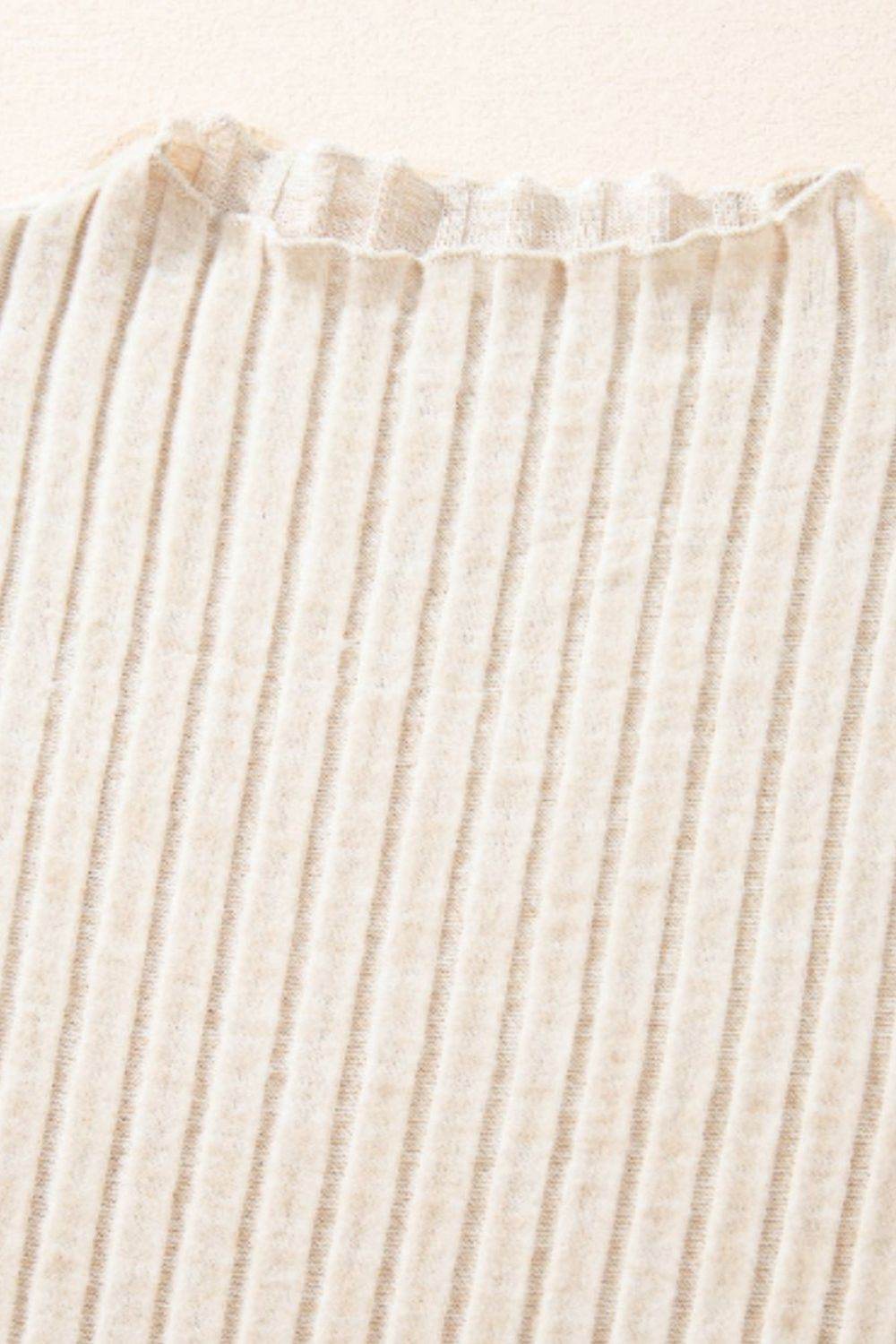 Printed Tie Waist Mock Neck Long Sleeve Dress - Delanoir