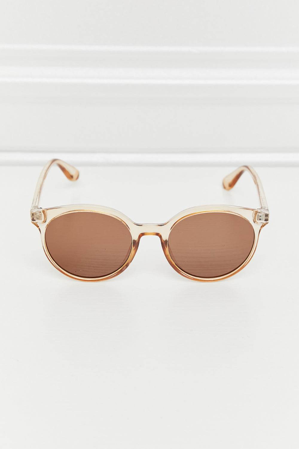 Round Full Rim Polycarbonate Frame Sunglasses - Delanoir