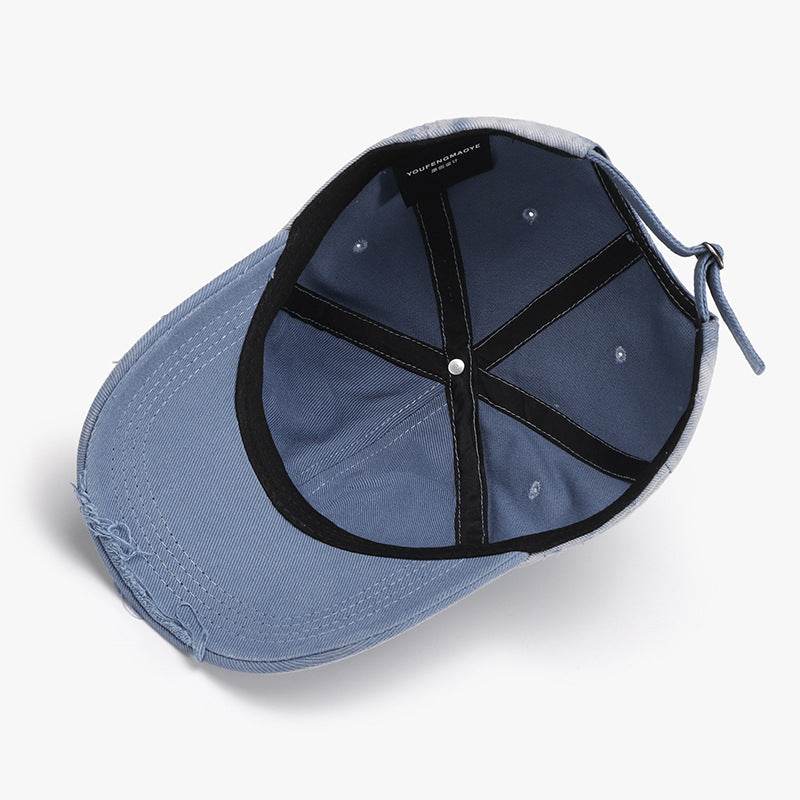 Distressed Adjustable Cotton Hat - Delanoir