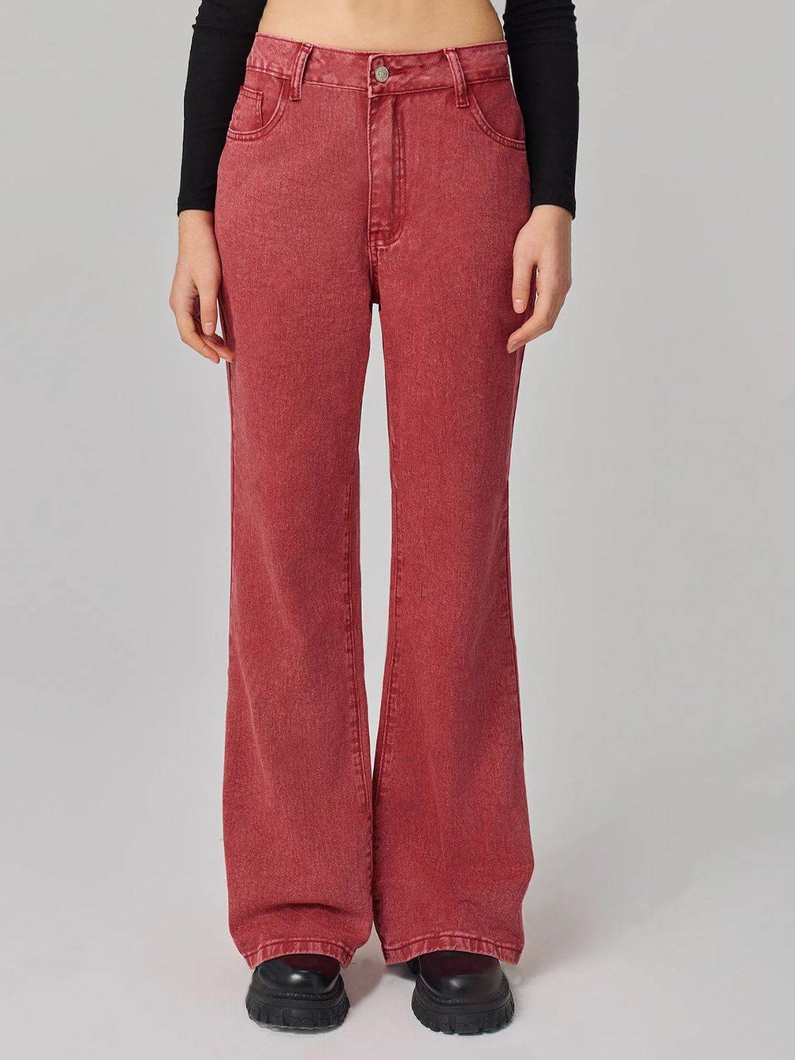 Bootcut Jeans with Pockets - Delanoir