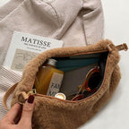 Faux Fur Removable Strap Shoulder Bag - Delanoir