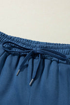 Drawstring Elastic Waist Straight Leg Pants - Delanoir