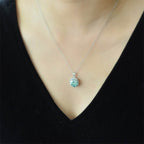 5 Carat Moissanite 925 Sterling Silver Pendant Necklace - Delanoir