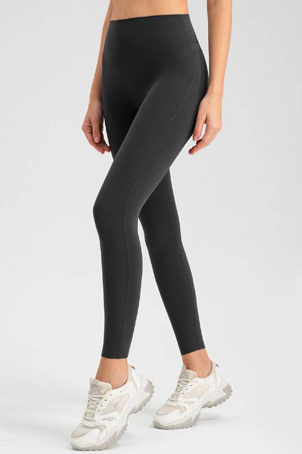 High Waist Skinny Active Pants - Delanoir