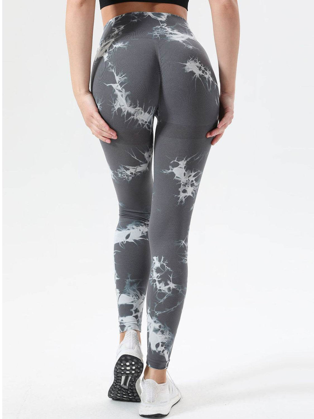 Tie-Dye High Waist Active Leggings - Delanoir