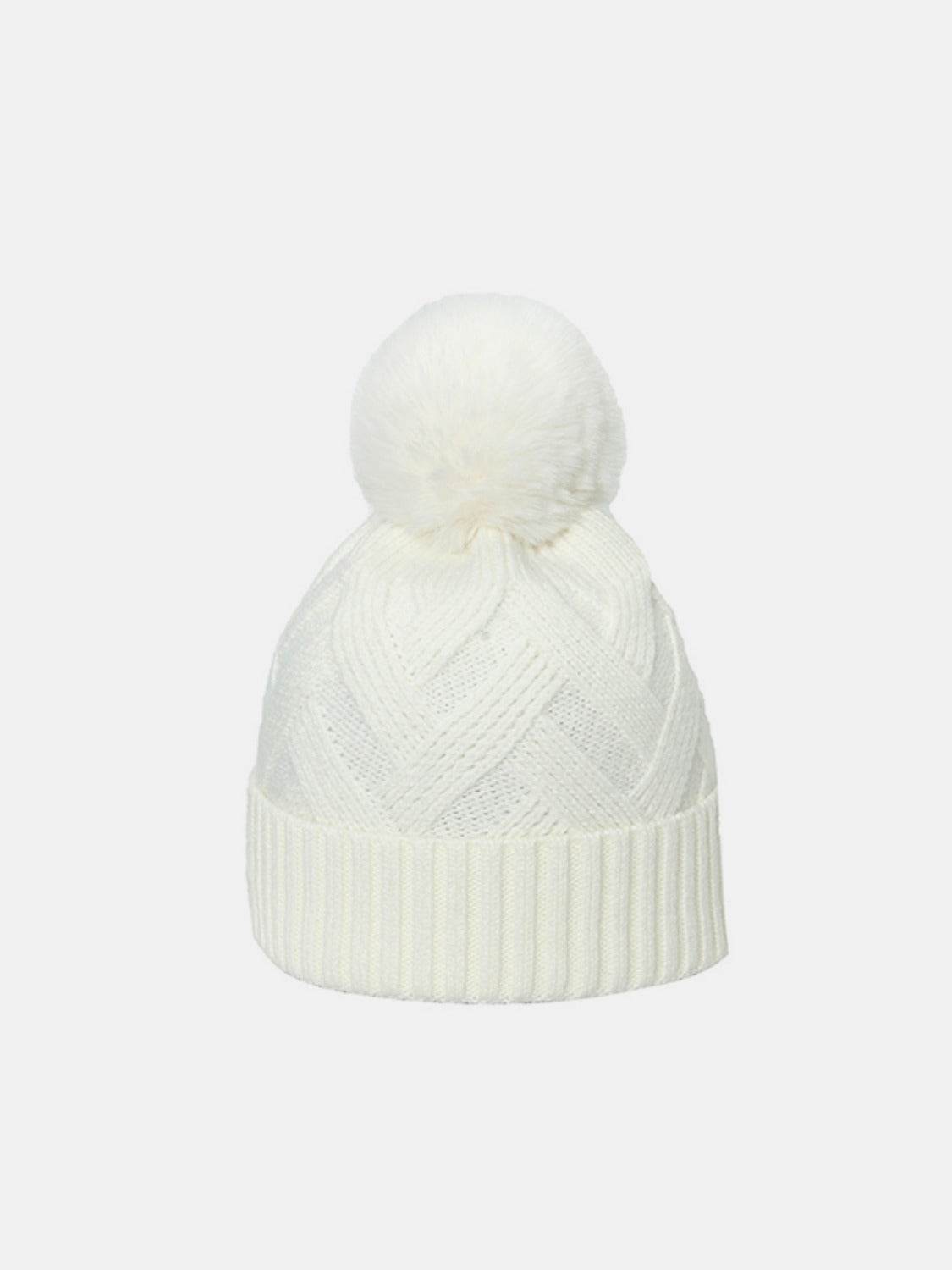 Roll Rim Hat with Pompom - Delanoir