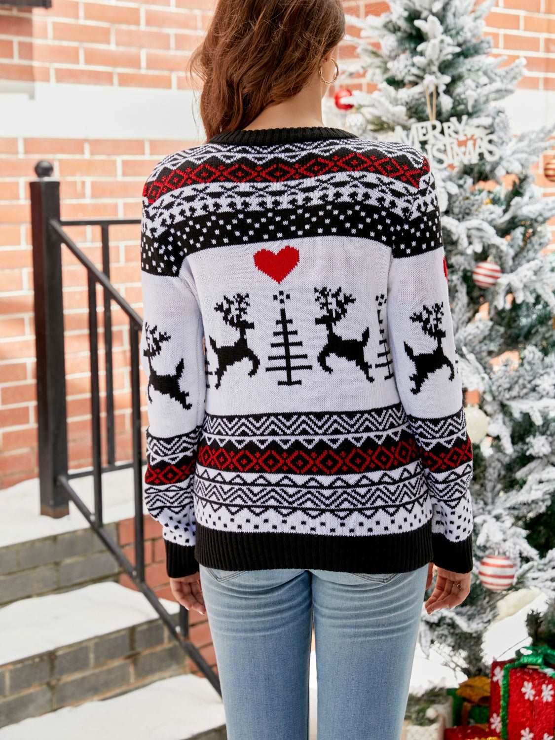 Christmas Round Neck Sweater - Delanoir