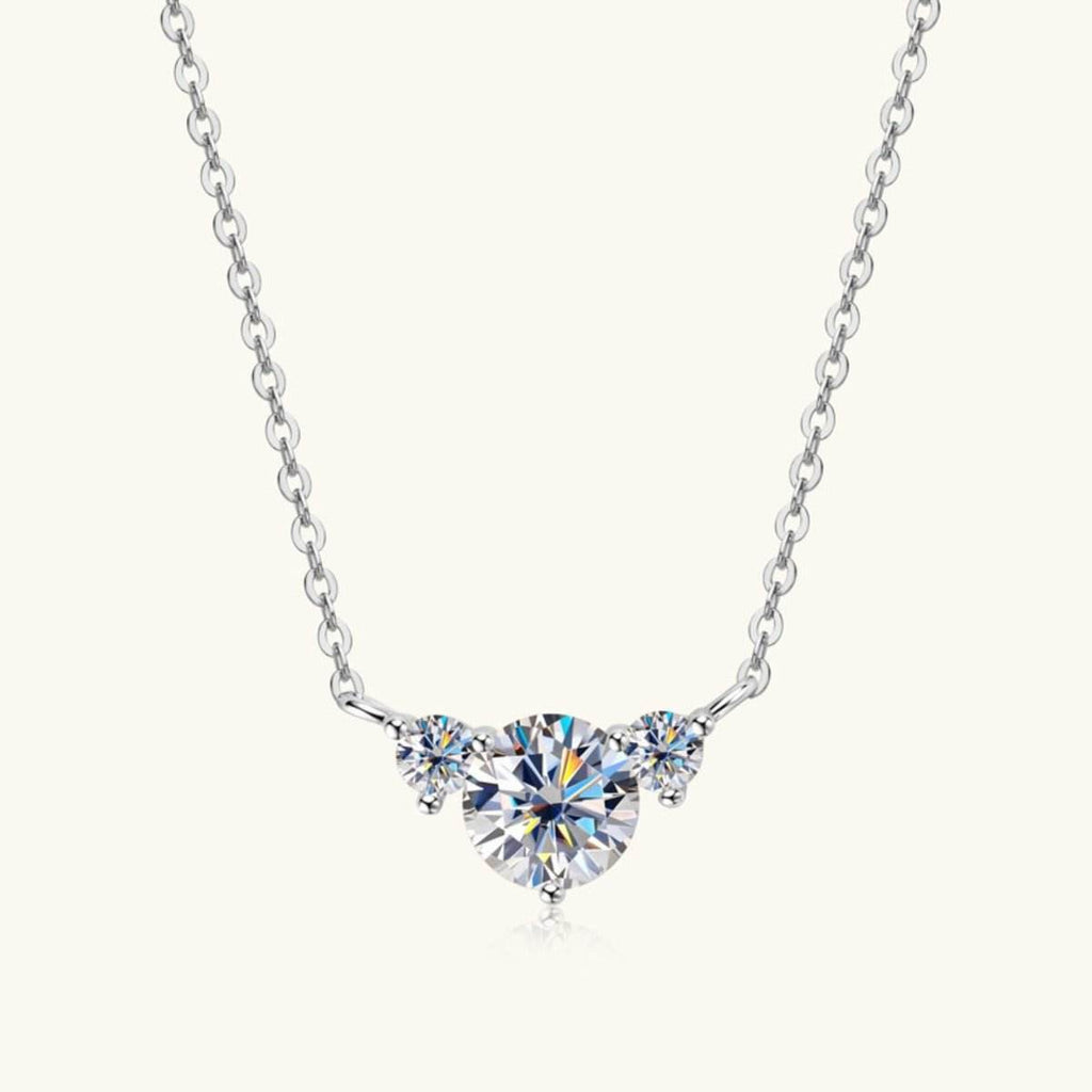 1.2 Carat Moissanite 925 Sterling Silver Necklace - Delanoir