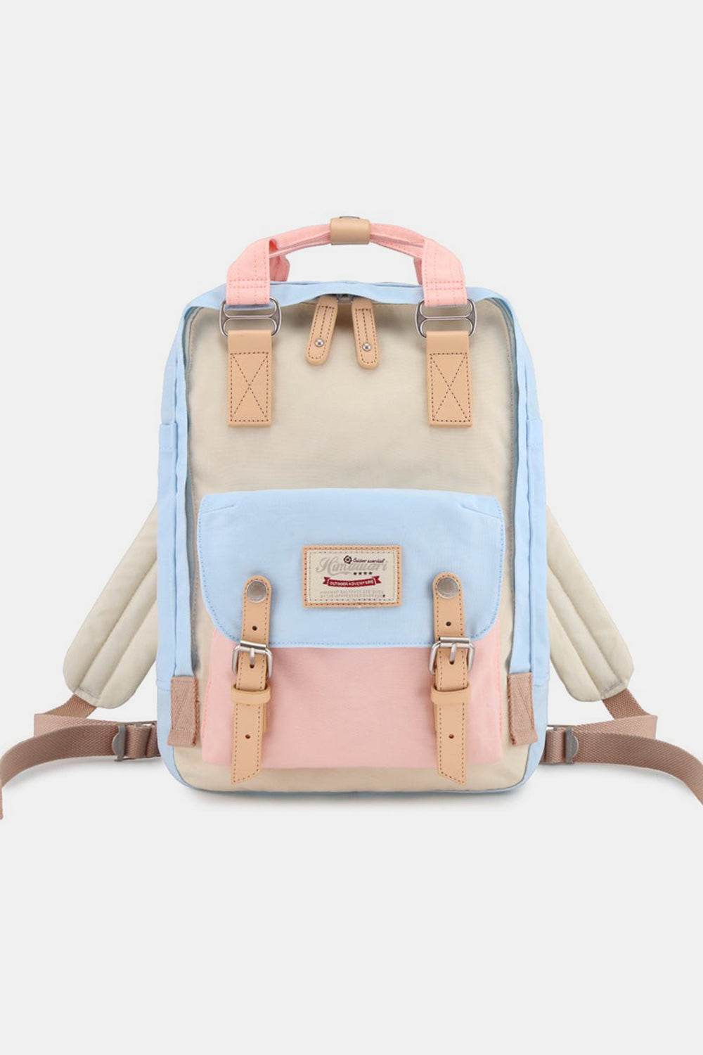 Himawari Contrast Waterproof Nylon Backpack Bag - Delanoir