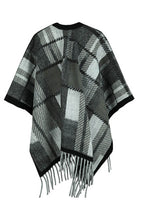 Cloak Sleeve Fringe Detail Poncho - Delanoir