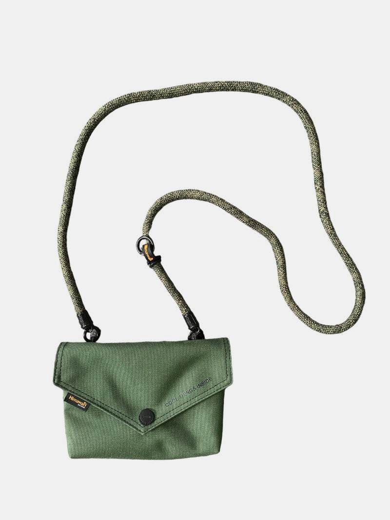 Himawari Solid Color Envelope Shape Crossbody Bag with Removable Strap - Delanoir