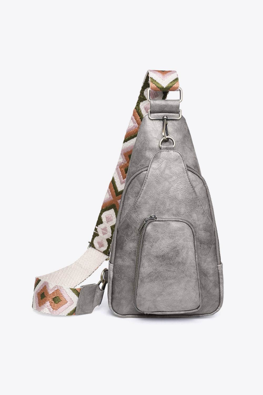 Adored Take A Trip PU Leather Sling Bag - Delanoir