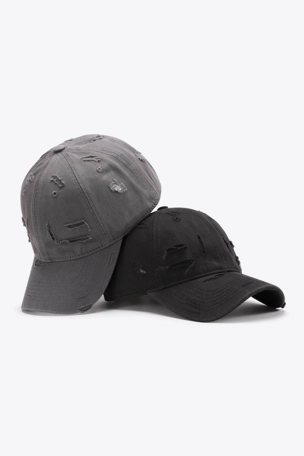 Distressed Adjustable Baseball Cap - Delanoir