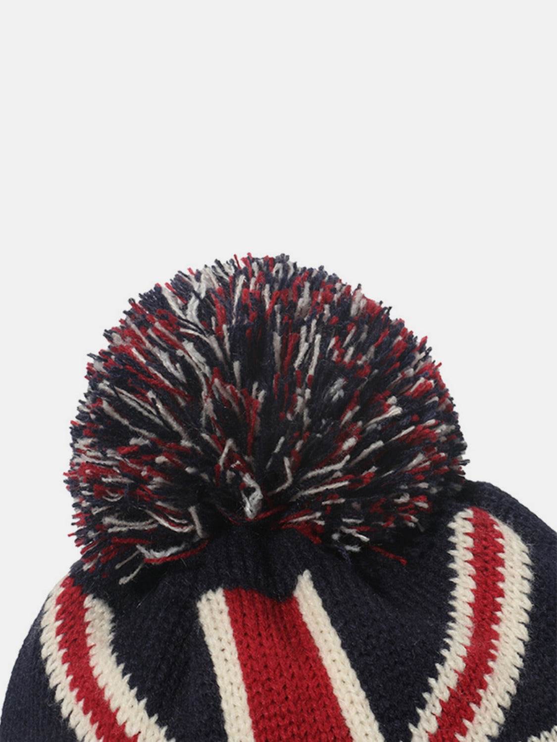 Roll Rim US Flag Knit Hat - Delanoir