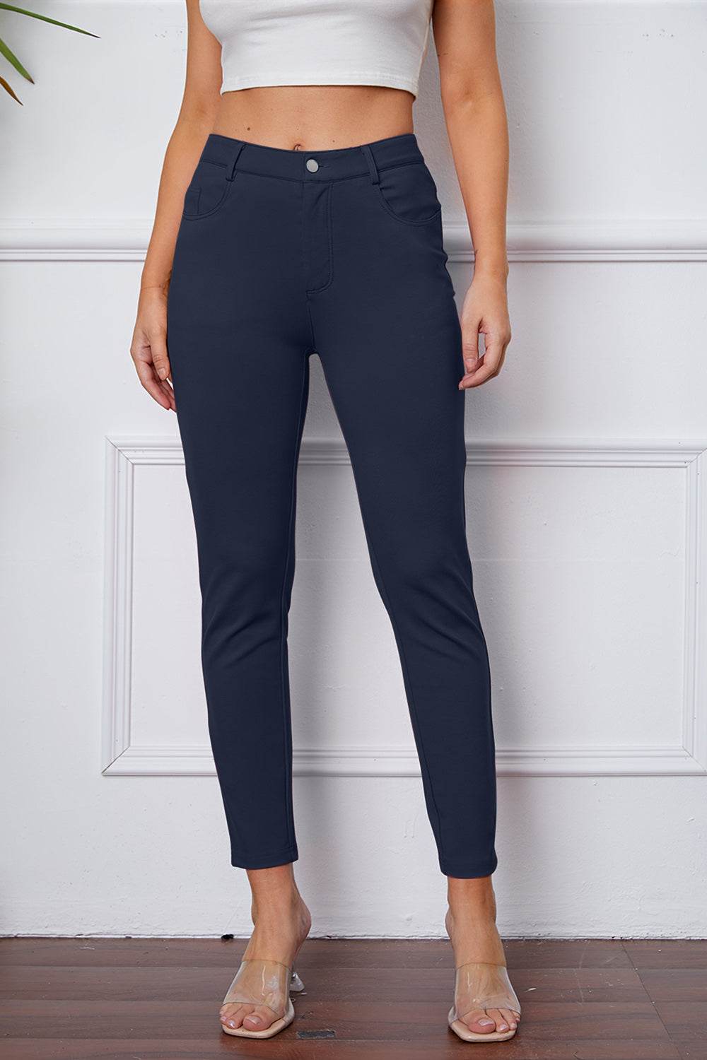 StretchyStitch Pants by Basic Bae - Delanoir
