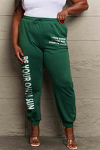 Simply Love Full Size BE YOUR OWN SUN Graphic Sweatpants - Delanoir