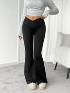 Devine Highly Stretchy Bootcut Pants - Delanoir