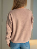Button Down Long Sleeve Cardigan with Pockets - Delanoir