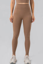 High Waist Wide Waistband Active Leggings - Delanoir
