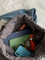 Quilted Nylon Large Tote Bag - Delanoir