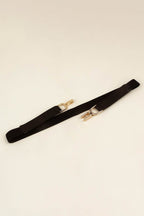 Alloy Buckle Elastic Belt - Delanoir