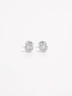 925 Sterling Silver Zircon Star Stud Earrings - Delanoir