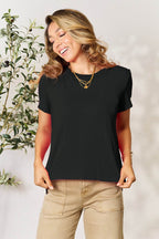Basic Bae Full Size Round Neck Short Sleeve T-Shirt - Delanoir