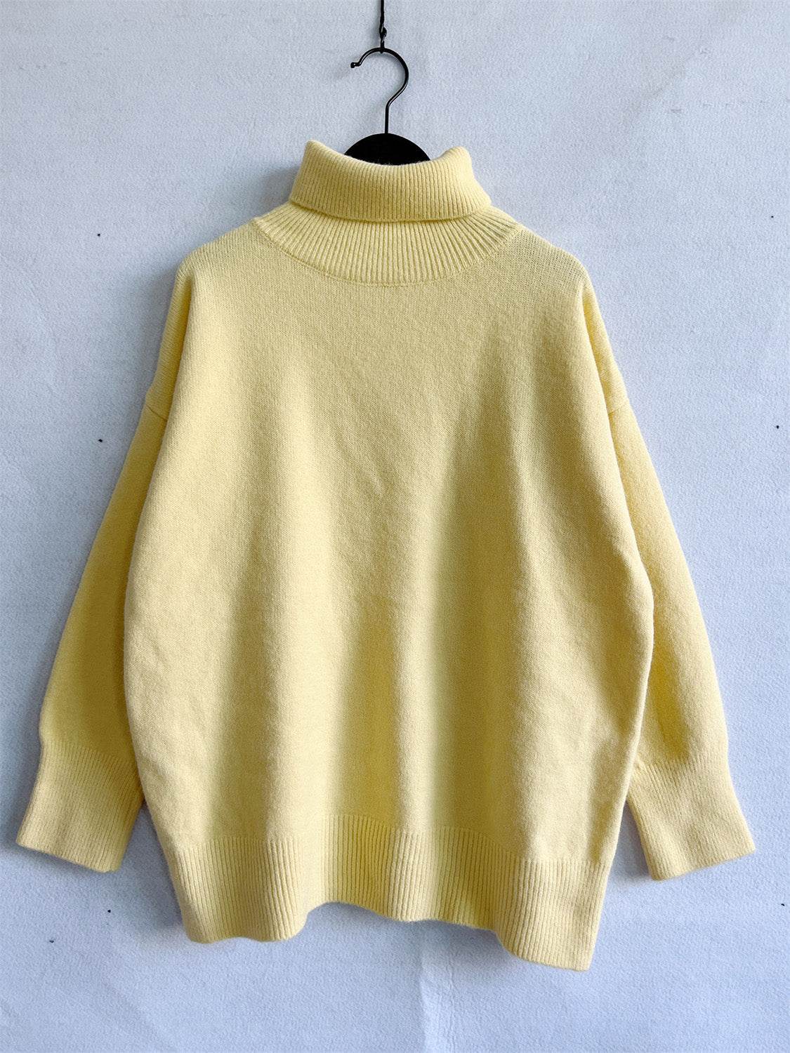 Turtleneck Long Sleeve Sweater - Delanoir