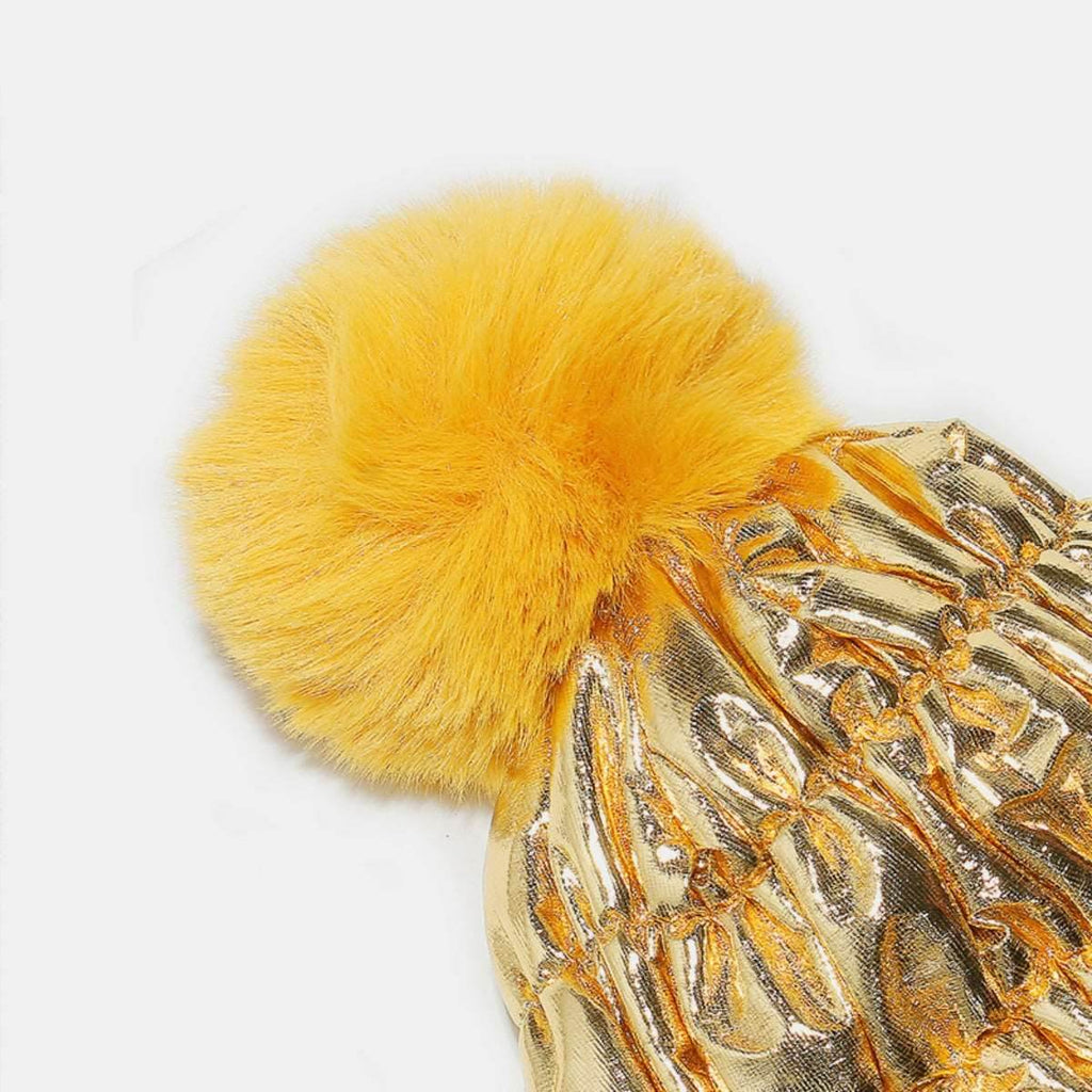Thermal Knit Hat with Pompom - Delanoir