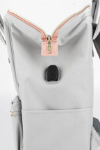 Himawari Contrast Waterproof Canvas Backpack Bag with Side Pockets - Delanoir