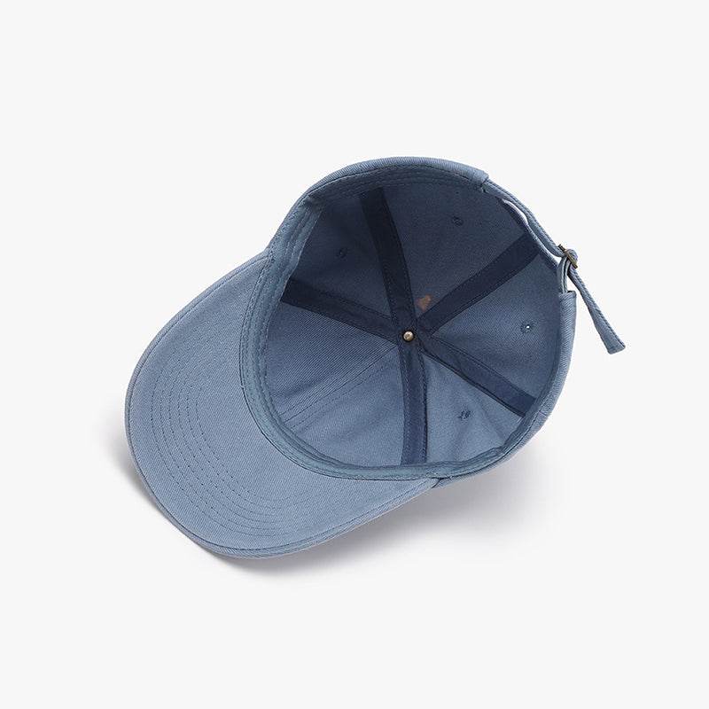 Distressed Cotton Baseball Cap - Delanoir