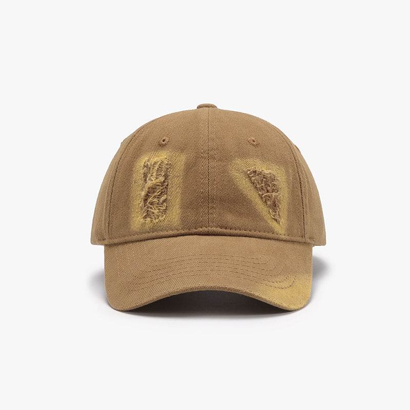 Distressed Cotton Baseball Cap - Delanoir