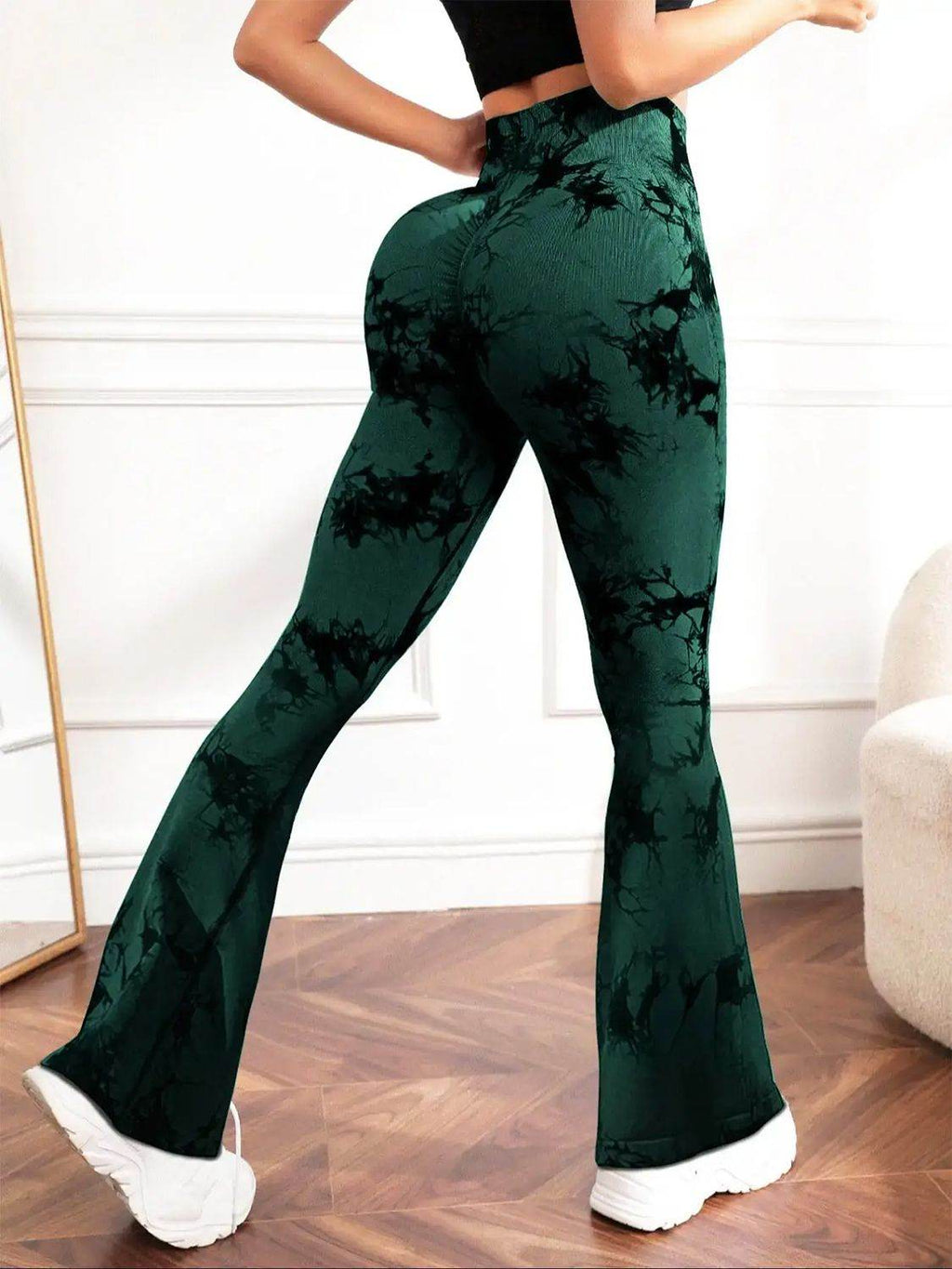 Tie-Dye High Waist Active Leggings - Delanoir