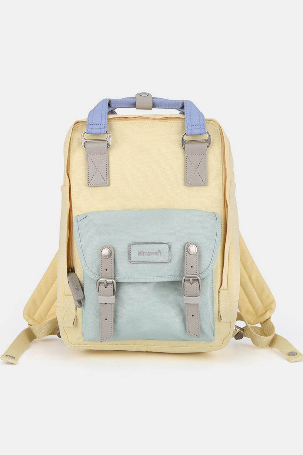 Himawari Contrast Water and Scratch-Resistant Nylon Backpack Bag - Delanoir