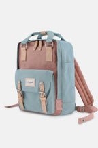 Himawari Contrast Waterproof Nylon Backpack Bag - Delanoir